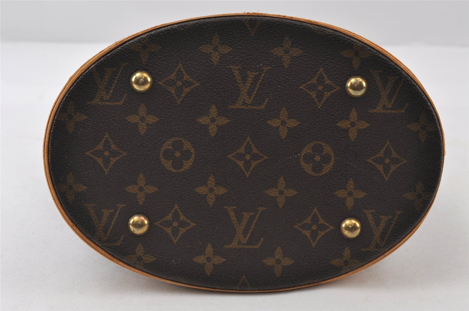 Authentic Louis Vuitton Monogram Bucket PM Shoulder Tote Bag M42238 LV 8876I