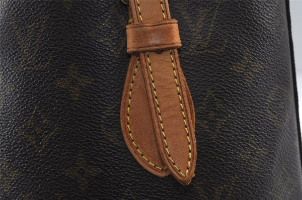 Authentic Louis Vuitton Monogram Bucket PM Shoulder Tote Bag M42238 LV 8876I