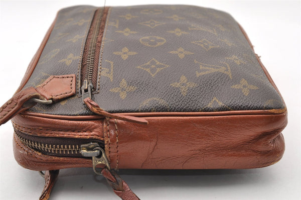 Authentic Louis Vuitton Monogram Pochette Sport Clutch Hand Bag Old Model 8877I