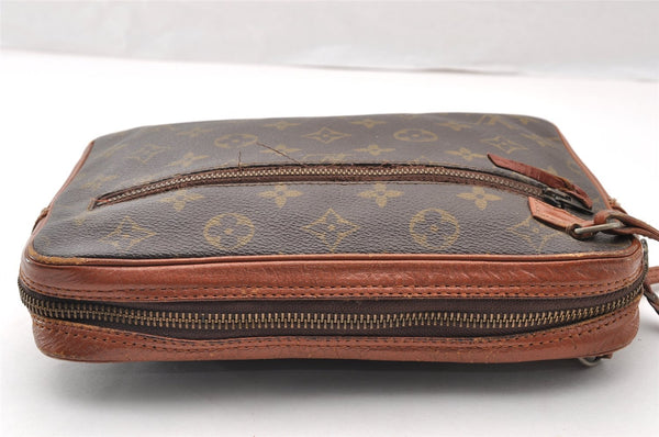 Authentic Louis Vuitton Monogram Pochette Sport Clutch Hand Bag Old Model 8877I