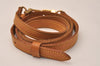 Authentic Louis Vuitton Leather Shoulder Strap Beige 40.6-47.6" LV 8878J