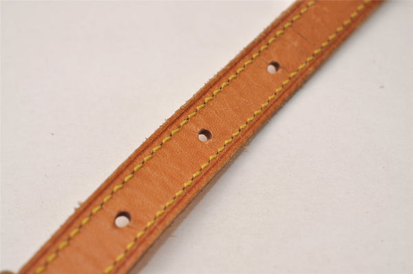 Authentic Louis Vuitton Leather Shoulder Strap Beige 40.6-47.6" LV 8878J