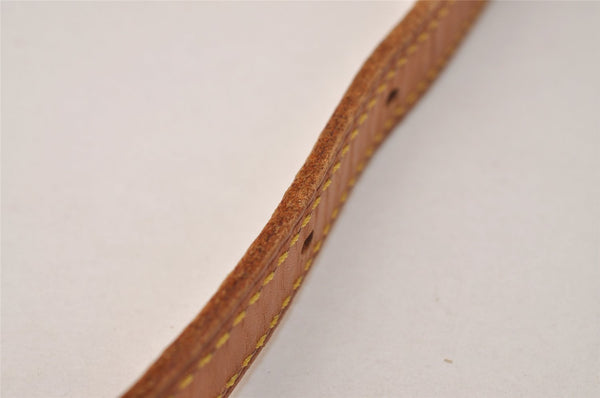 Authentic Louis Vuitton Leather Shoulder Strap Beige 40.6-47.6" LV 8878J