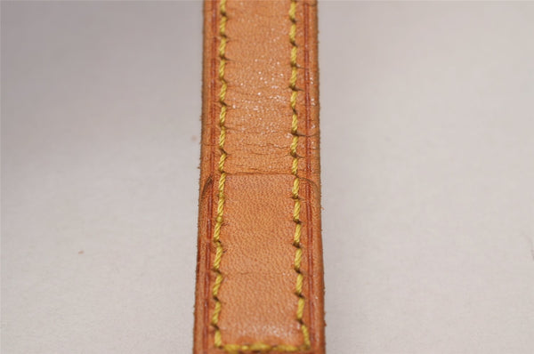 Authentic Louis Vuitton Leather Shoulder Strap Beige 40.6-47.6" LV 8878J