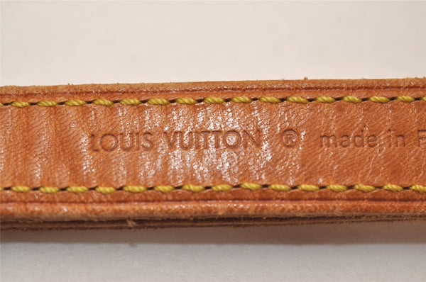 Authentic Louis Vuitton Leather Shoulder Strap Beige 40.6-47.6" LV 8878J