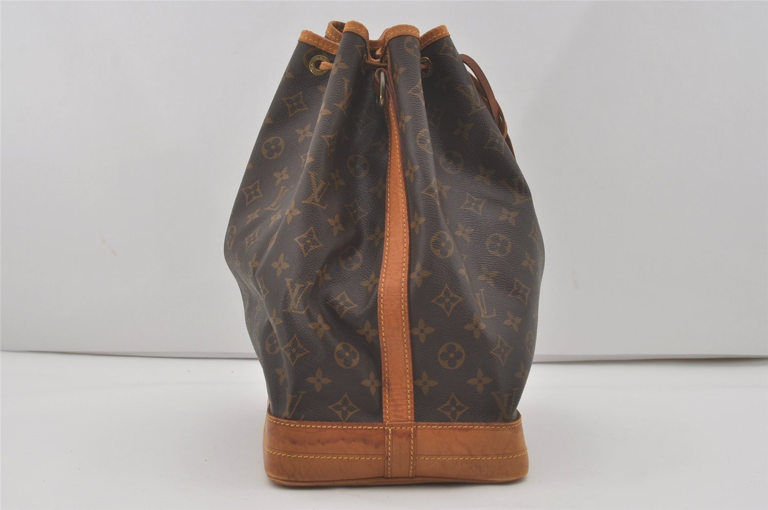 Authentic Louis Vuitton Monogram Noe Shoulder Drawstring Bag M42224 Junk 8879I