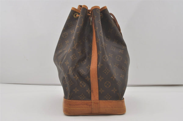 Authentic Louis Vuitton Monogram Noe Shoulder Drawstring Bag M42224 Junk 8879I