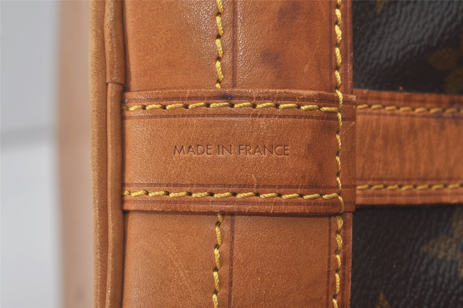 Authentic Louis Vuitton Monogram Noe Shoulder Drawstring Bag M42224 Junk 8879I