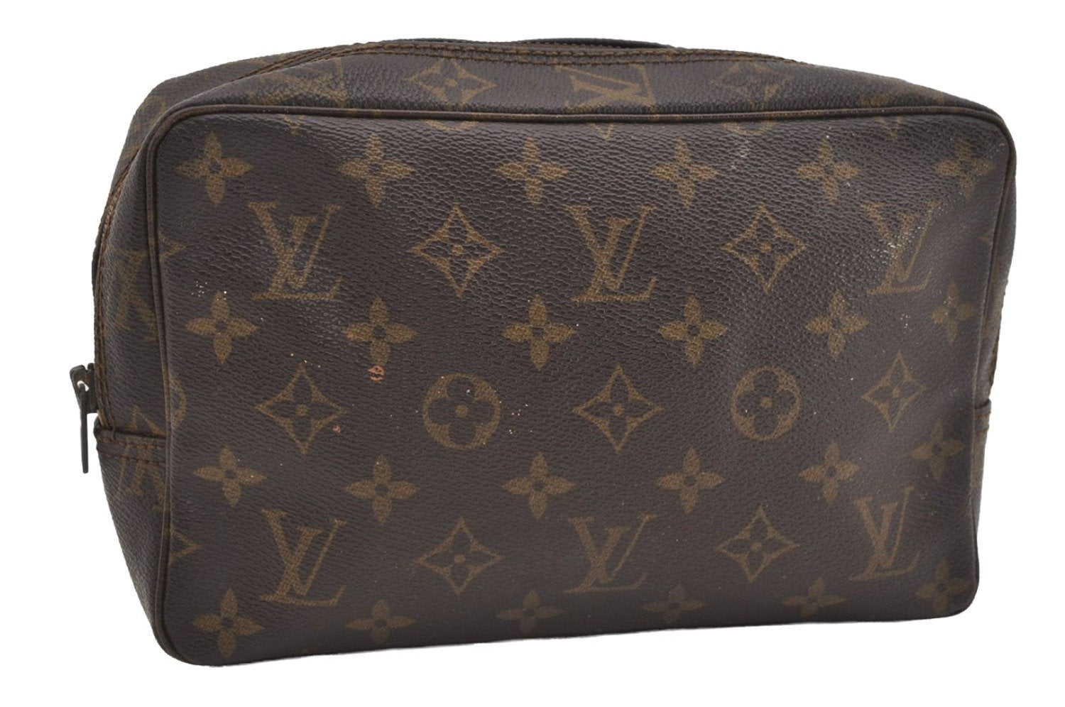 Auth Louis Vuitton Monogram Trousse Toilette 23 Clutch Hand Bag Old Model 8880I