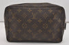 Auth Louis Vuitton Monogram Trousse Toilette 23 Clutch Hand Bag Old Model 8880I