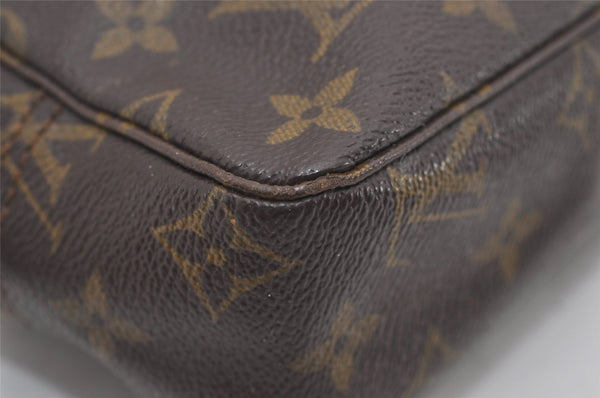 Auth Louis Vuitton Monogram Trousse Toilette 23 Clutch Hand Bag Old Model 8880I