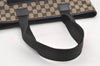 Authentic GUCCI Vintage Shoulder Tote Bag GG Canvas Leather 0190426 Black 8881J