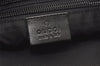 Authentic GUCCI Vintage Shoulder Tote Bag GG Canvas Leather 0190426 Black 8881J