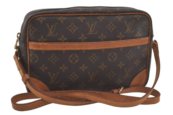 Authentic Louis Vuitton Monogram Trocadero 27 Shoulder Cross Bag M51274 LV 8882I