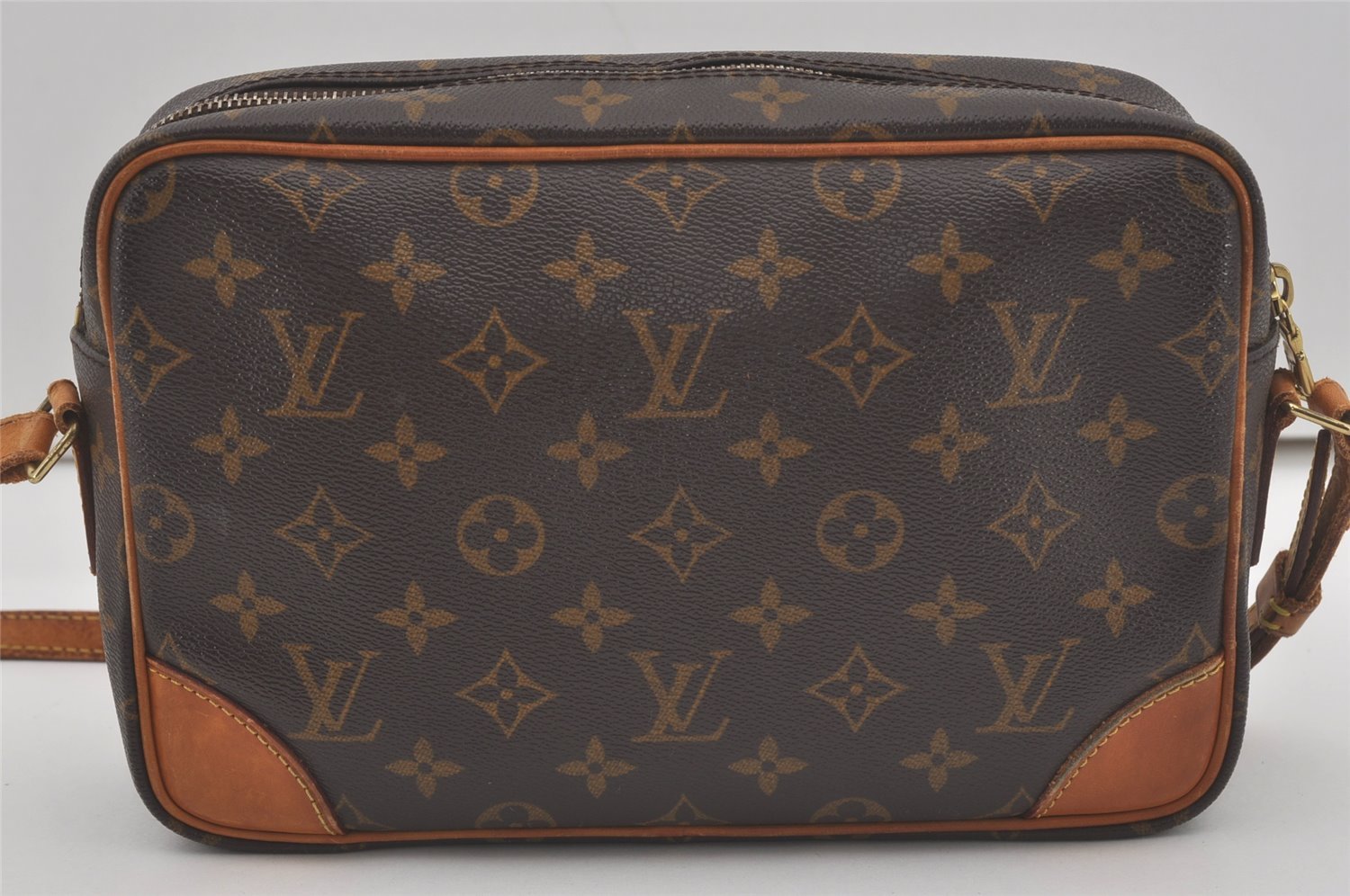 Authentic Louis Vuitton Monogram Trocadero 27 Shoulder Cross Bag M51274 LV 8882I