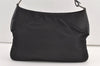 Authentic GUCCI Vintage Shoulder Bag Purse Nylon Leather 0013305 Black 8882J