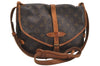 Authentic Louis Vuitton Monogram Saumur 30 Shoulder Cross Bag M42256 LV 8884I