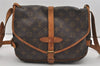 Authentic Louis Vuitton Monogram Saumur 30 Shoulder Cross Bag M42256 LV 8884I