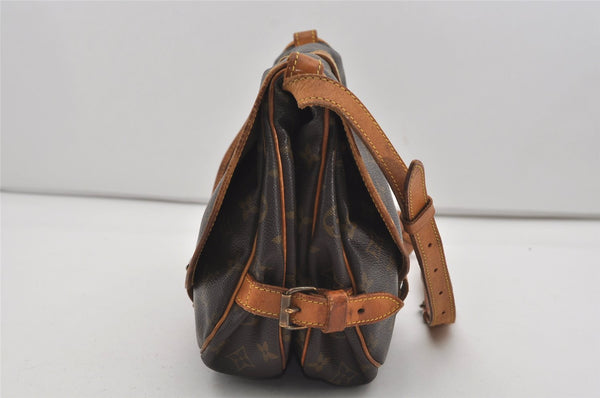 Authentic Louis Vuitton Monogram Saumur 30 Shoulder Cross Bag M42256 LV 8884I