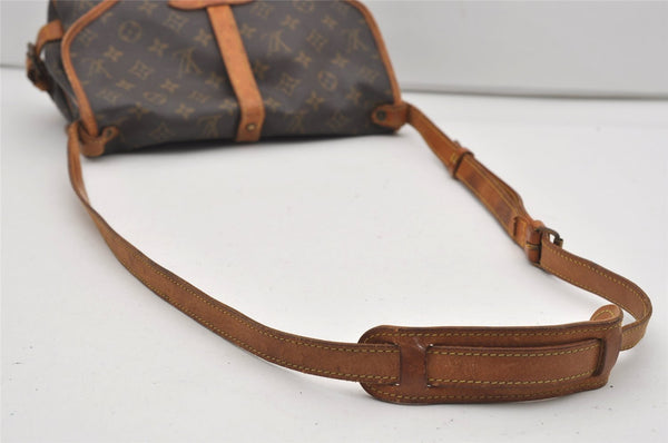 Authentic Louis Vuitton Monogram Saumur 30 Shoulder Cross Bag M42256 LV 8884I