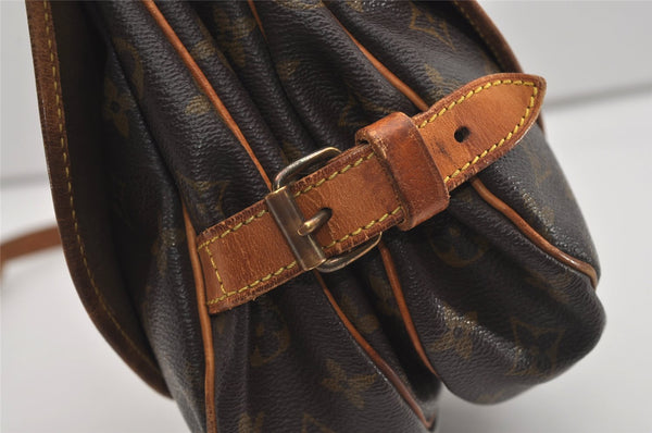 Authentic Louis Vuitton Monogram Saumur 30 Shoulder Cross Bag M42256 LV 8884I