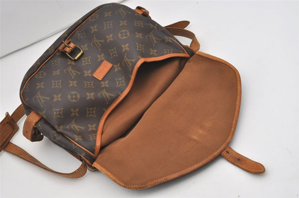 Authentic Louis Vuitton Monogram Saumur 30 Shoulder Cross Bag M42256 LV 8884I
