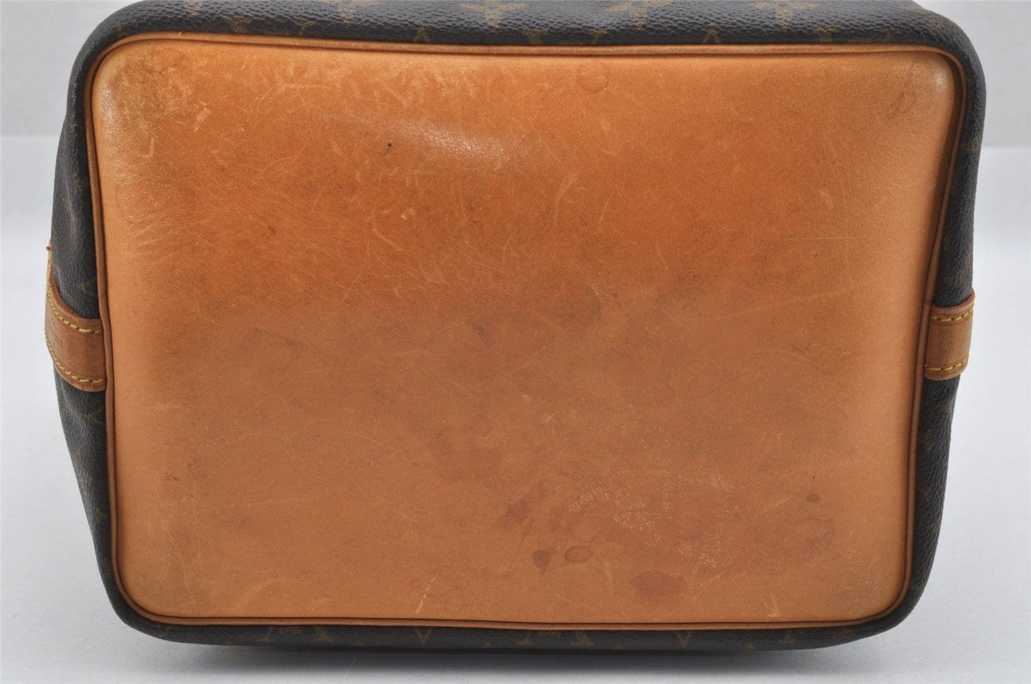 Authentic Louis Vuitton Monogram Petit Noe M42226 Shoulder Drawstring Bag 8885I