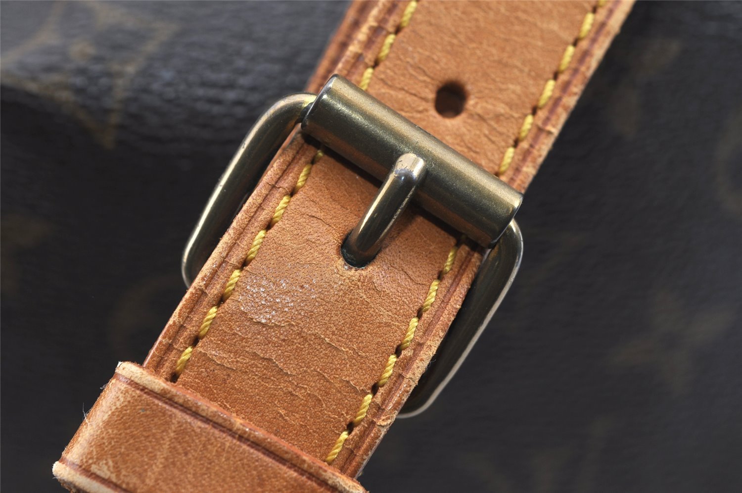 Authentic Louis Vuitton Monogram Petit Noe M42226 Shoulder Drawstring Bag 8885I