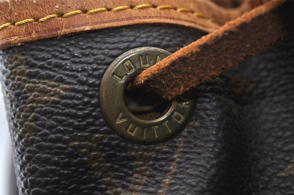Authentic Louis Vuitton Monogram Petit Noe M42226 Shoulder Drawstring Bag 8885I