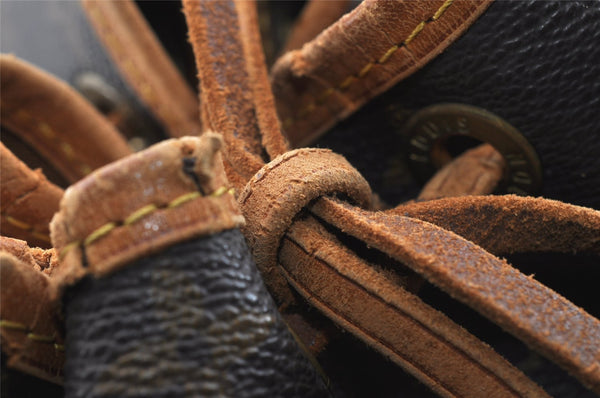 Authentic Louis Vuitton Monogram Petit Noe M42226 Shoulder Drawstring Bag 8885I