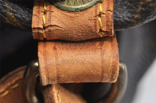 Authentic Louis Vuitton Monogram Petit Noe M42226 Shoulder Drawstring Bag 8885I