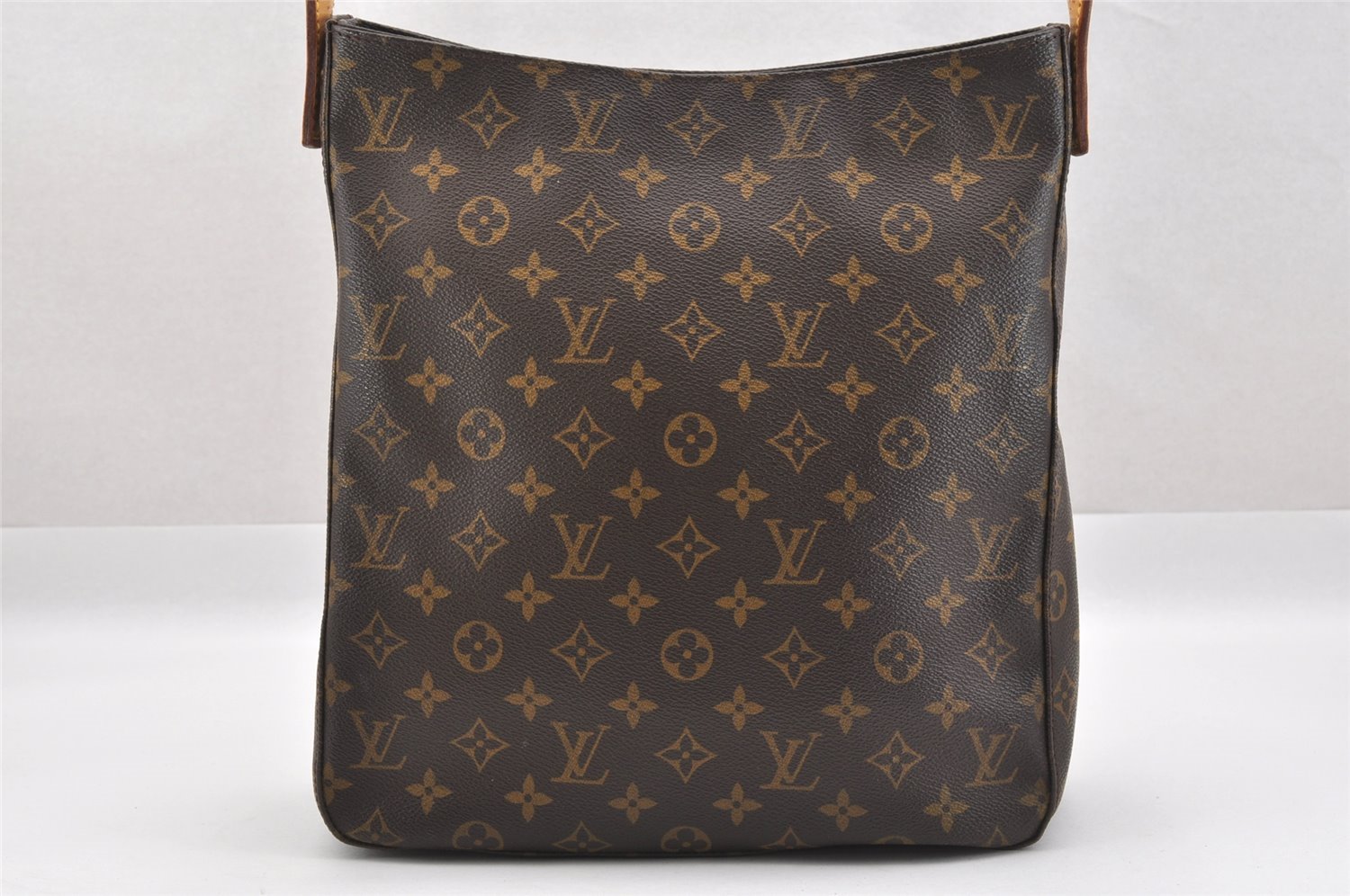 Authentic Louis Vuitton Monogram Looping GM Shoulder Bag M51145 LV Junk 8886I