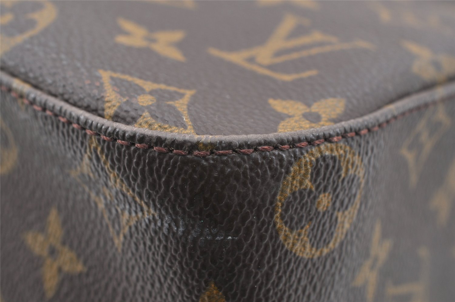 Authentic Louis Vuitton Monogram Looping GM Shoulder Bag M51145 LV Junk 8886I