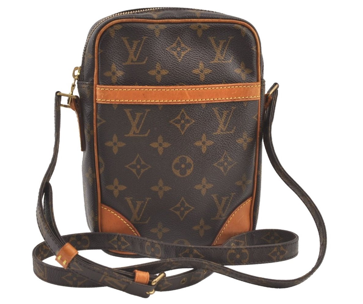 Authentic Louis Vuitton Monogram Danube Shoulder Cross Body Bag M45266 LV 8887J