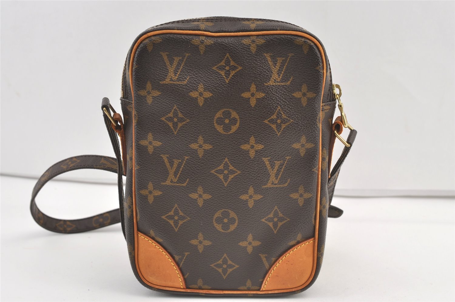 Authentic Louis Vuitton Monogram Danube Shoulder Cross Body Bag M45266 LV 8887J