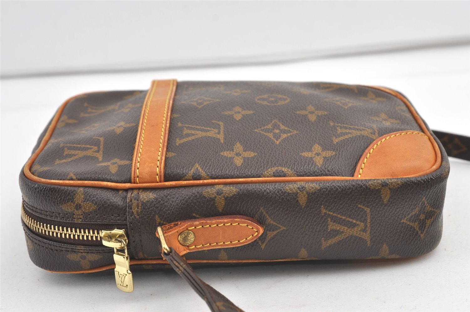 Authentic Louis Vuitton Monogram Danube Shoulder Cross Body Bag M45266 LV 8887J
