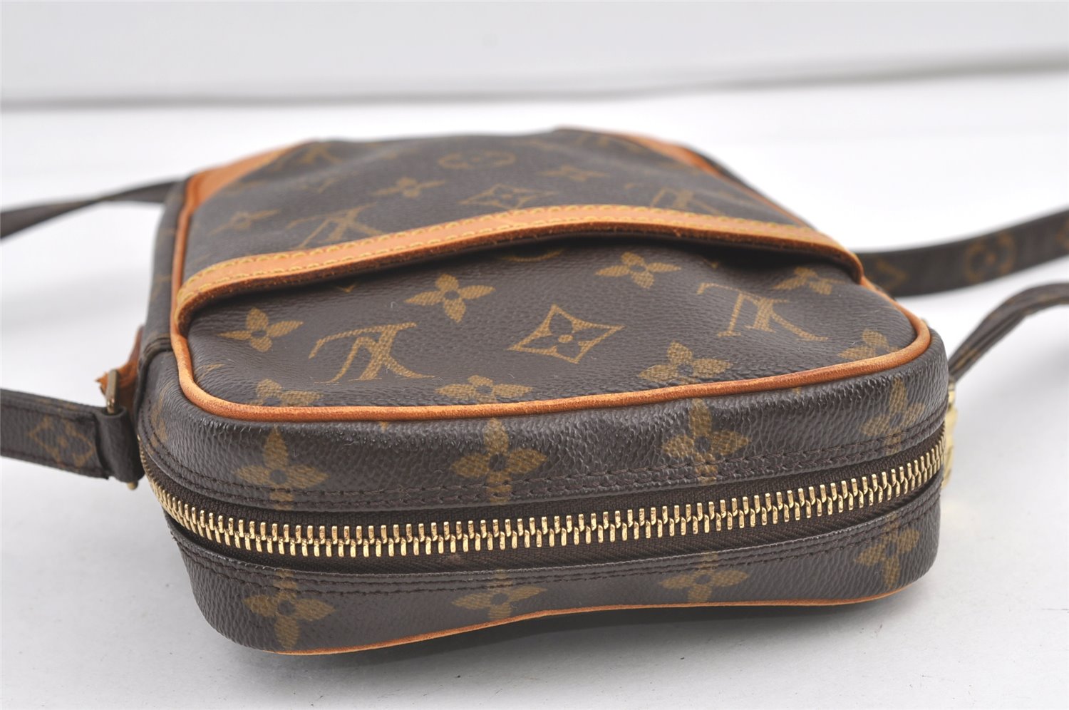 Authentic Louis Vuitton Monogram Danube Shoulder Cross Body Bag M45266 LV 8887J