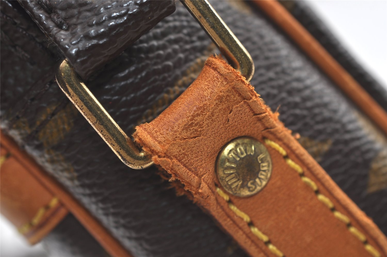 Authentic Louis Vuitton Monogram Danube Shoulder Cross Body Bag M45266 LV 8887J