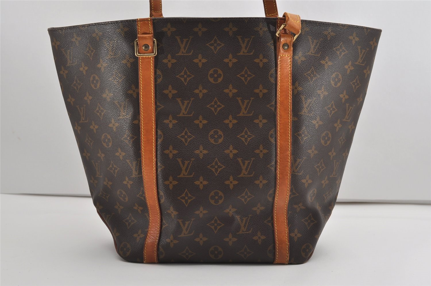 Authentic Louis Vuitton Monogram Sac Shopping PM Tote Bag M51108 Junk 8888I