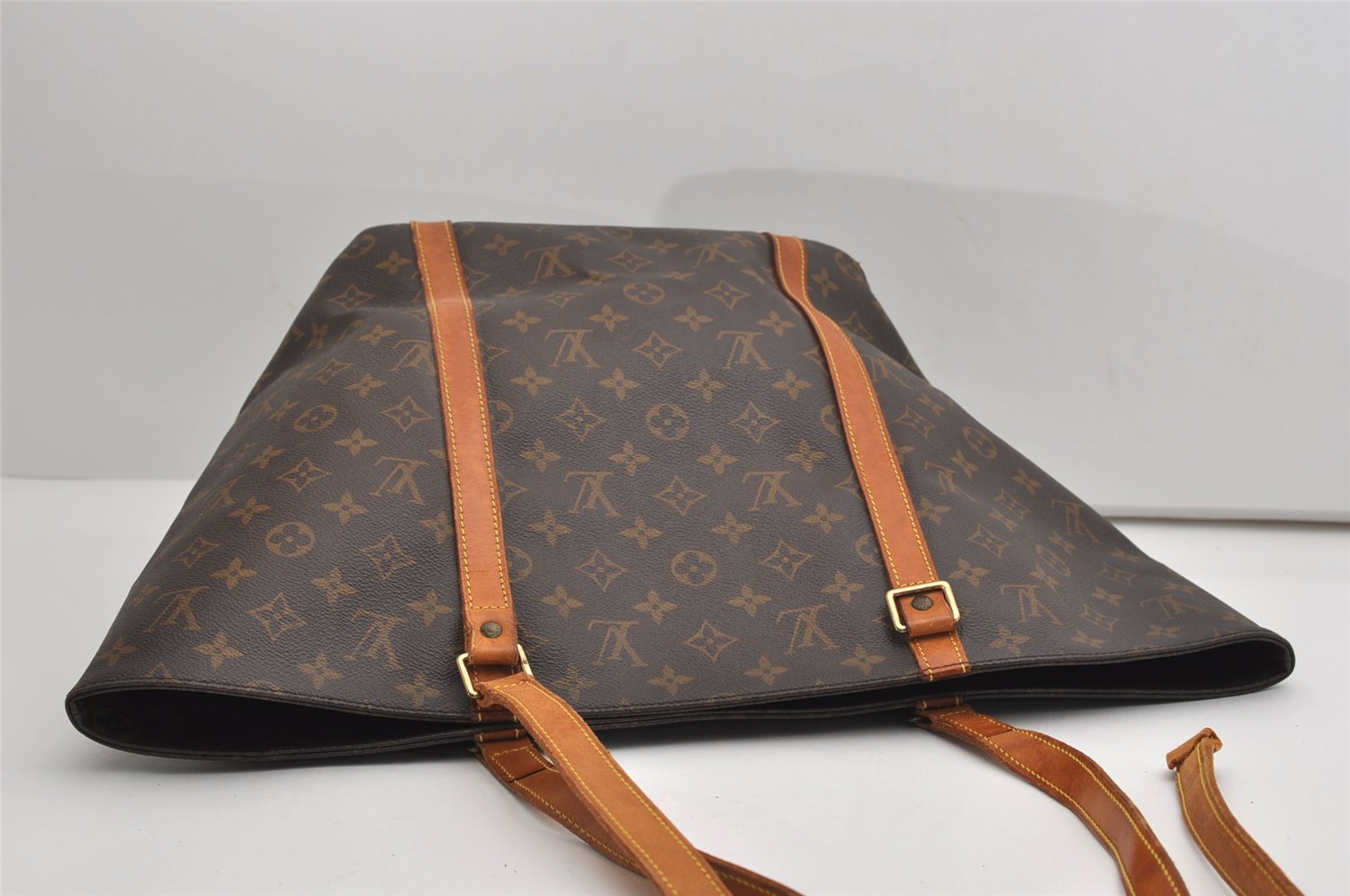 Authentic Louis Vuitton Monogram Sac Shopping PM Tote Bag M51108 Junk 8888I