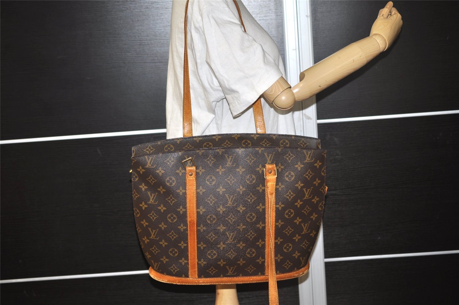Authentic Louis Vuitton Monogram Babylone Shoulder Tote Bag M51102 LV Junk 8889I