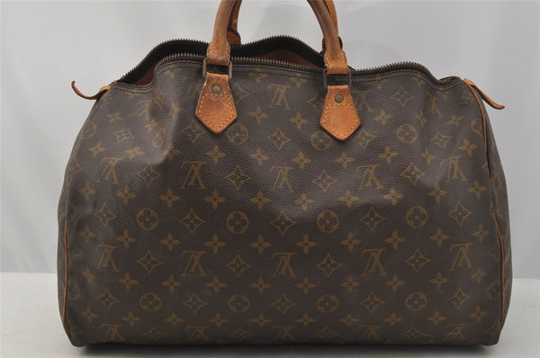 Authentic Louis Vuitton Monogram Speedy 40 Hand Boston Bag M41522 Junk 8890I