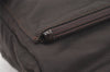 Authentic GUCCI Bamboo 2Way Shoulder Hand Bag Nylon Leather Brown 8890J