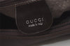 Authentic GUCCI Bamboo 2Way Shoulder Hand Bag Nylon Leather Brown 8890J