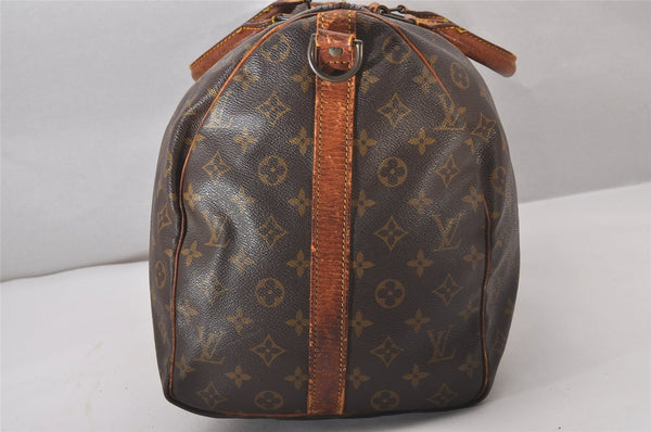 Authentic Louis Vuitton Monogram Keepall Bandouliere 50 M41416 Boston Bag 8893I