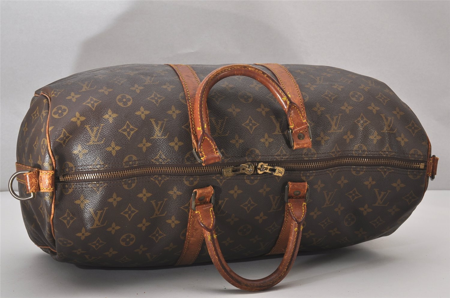 Authentic Louis Vuitton Monogram Keepall Bandouliere 50 M41416 Boston Bag 8893I