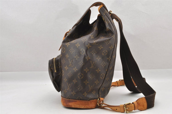Authentic Louis Vuitton Monogram Montsouris GM Backpack M51135 LV 8896I
