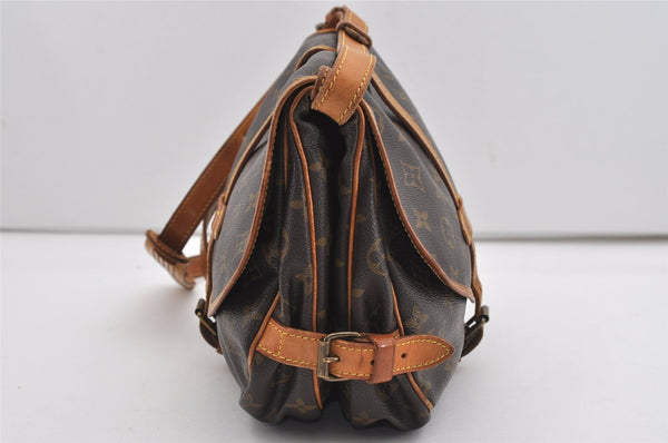 Authentic Louis Vuitton Monogram Saumur 30 Shoulder Cross Bag M42256 LV 8897I