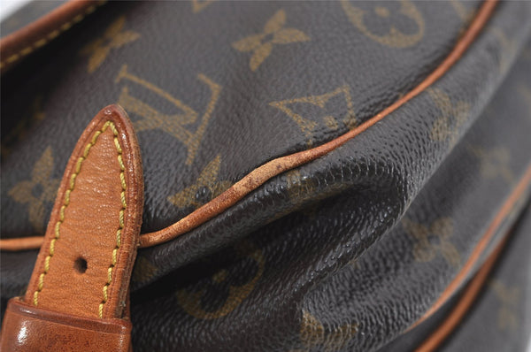 Authentic Louis Vuitton Monogram Saumur 30 Shoulder Cross Bag M42256 LV 8897I