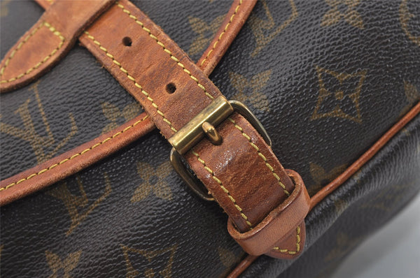 Authentic Louis Vuitton Monogram Saumur 30 Shoulder Cross Bag M42256 LV 8897I